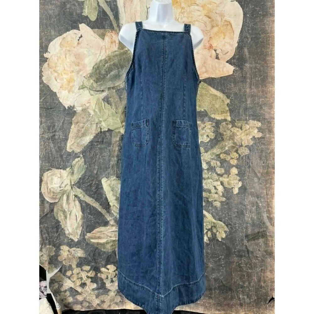 Free People Dex Denim Midi Dress Size M - Picture 4 of 9